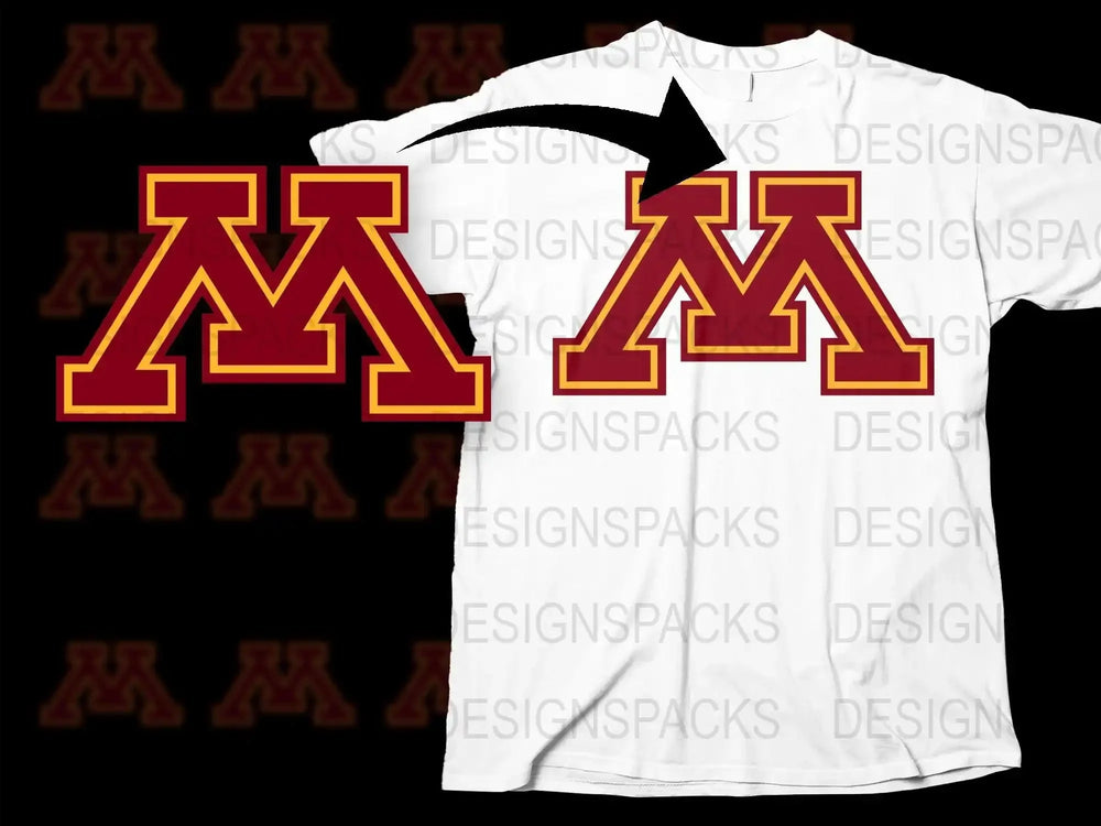 Minnesota Golden Gophers College Football Png Digital Download