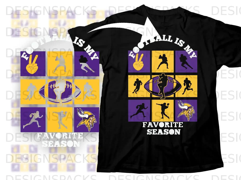 FOOTBALL IS MY FAVORITE SEASON Minnesota Vikings product type