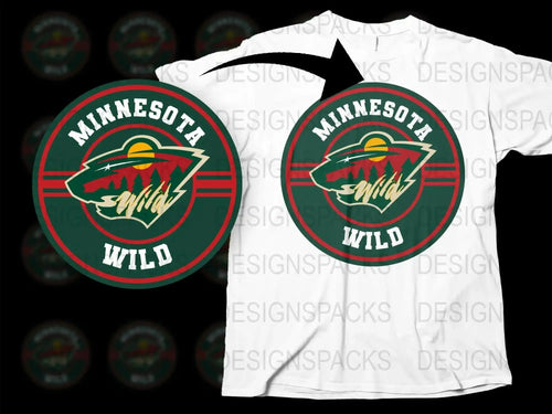 Minnesota Wild Logo Crew Neck Comfortable Png Digital Download