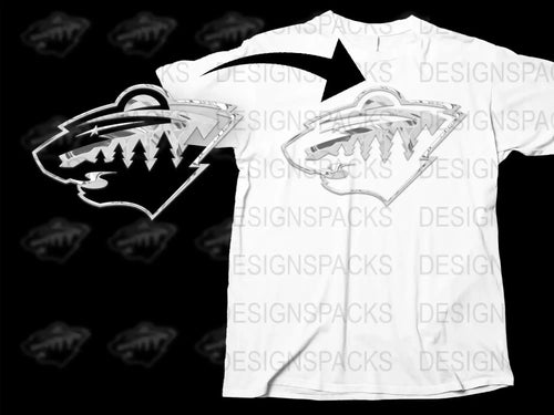 Minnesota Wild Logo themed Graphic Png Digital Download