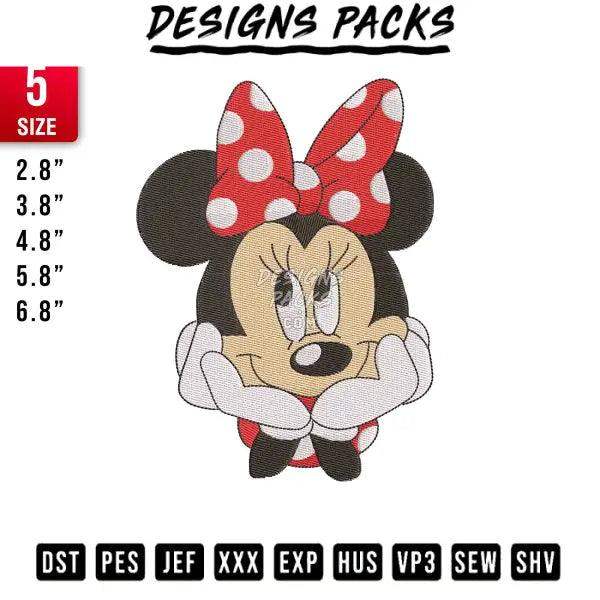 minni mouse sweet Embroidery Design 