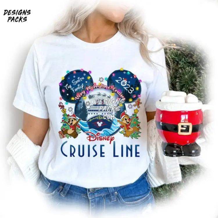 Minnie Cruise Family Christmas Cartoon Mickey Line Png Design
