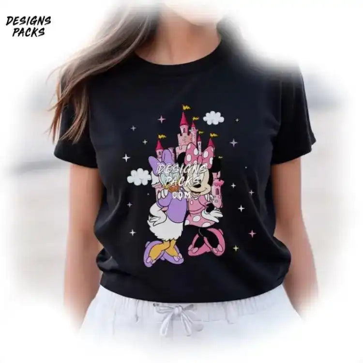 Minnie Daisy Summer Cartoon Besties Png Design