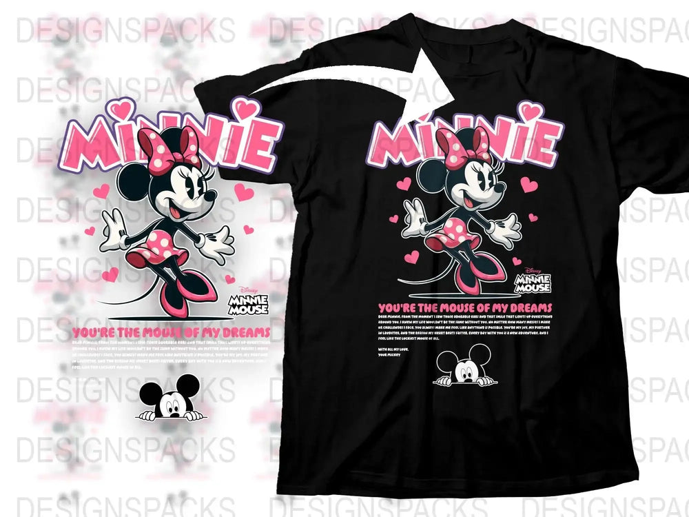Minnie Mouse You're the Mouse of My Dreams Png Digital Download