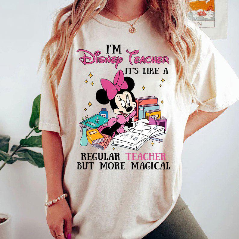 Teacher Minnie Mouse I’m A Mickey Teacher Cartoon Mickeyland Teacher PNG Design