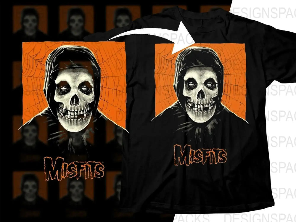 Misfits Rock Music Band Design Png Halftone Digital Download