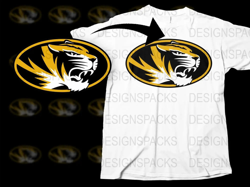 Missouri Tigers College Football Png Digital Download