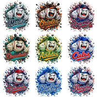 Load image into Gallery viewer, 30 Baseball Angry Ball Wall Breakout Logo Designs Bundle PNG
