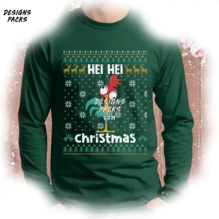 Moana Christmas Xmass Cartoon Chicken Hei Ugly Png Design