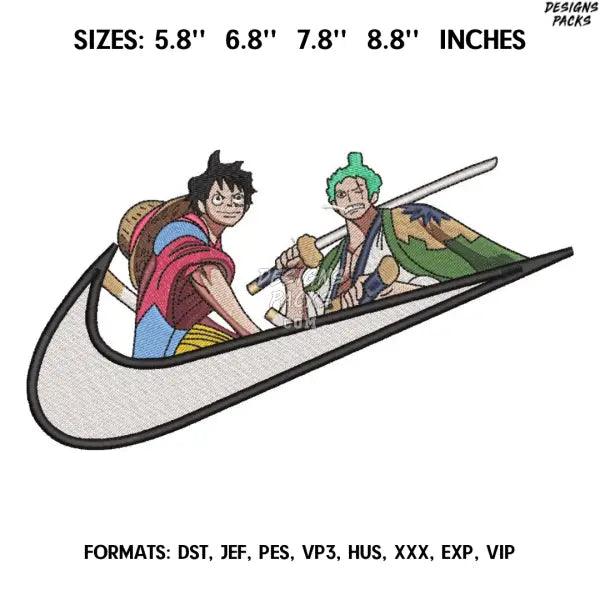 Monkey D Luffy Embroidery Design File/Anime Embroidery Design/ Anime design/ Embroidery Pattern/ Design Pes Dst Format