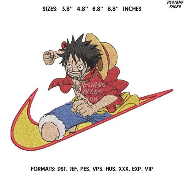 Monkey D Luffy Embroidery Design File/Anime Embroidery Design/ Anime design/ Embroidery Pattern/ Design Pes Dst Format
