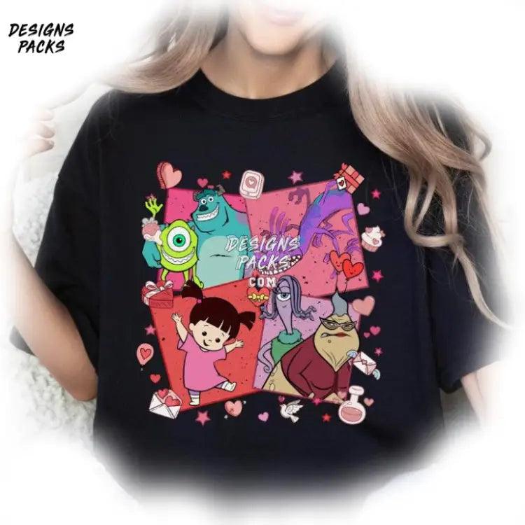 Monster Inc Lovers S For Couple Cartoon Monsters University Happy Valentine Png Design