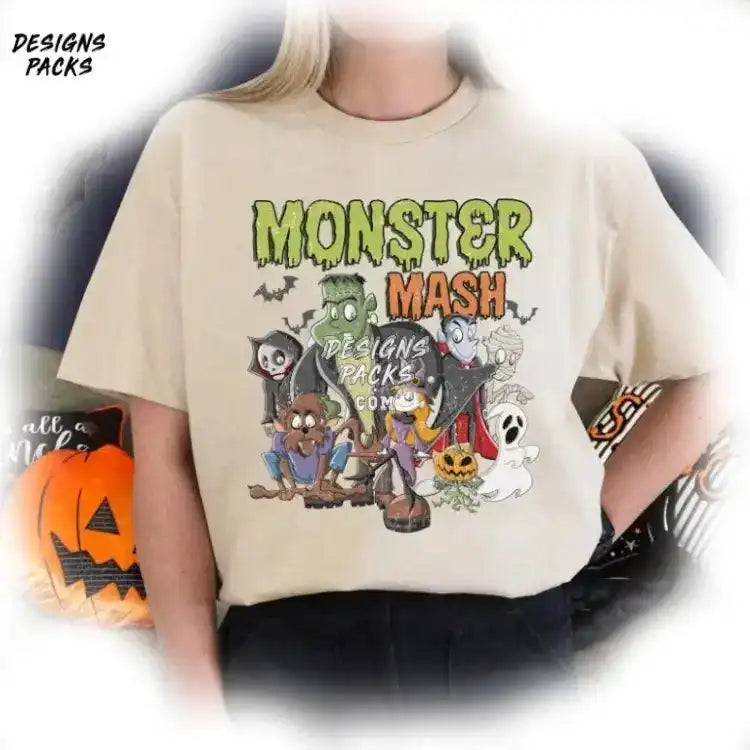 Monster Mash Kids Halloween T Retro Png Design