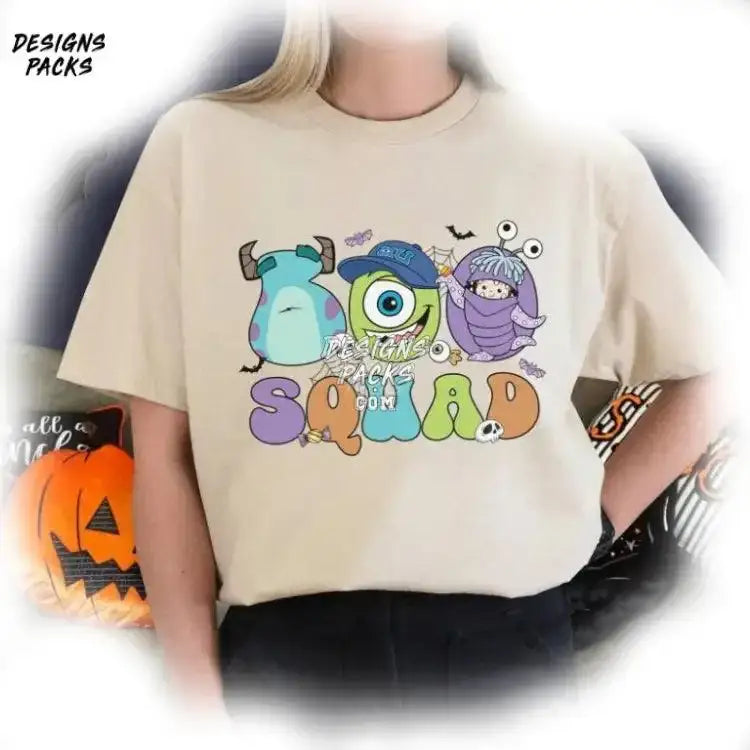 Monsters Boo Squad Halloween University Cartoon Monster Inc Png Design