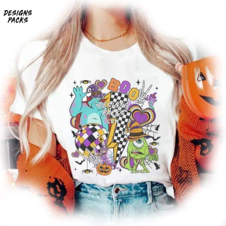Monsters University Halloween Party Cartoon Monster Inc Checkered Png Design
