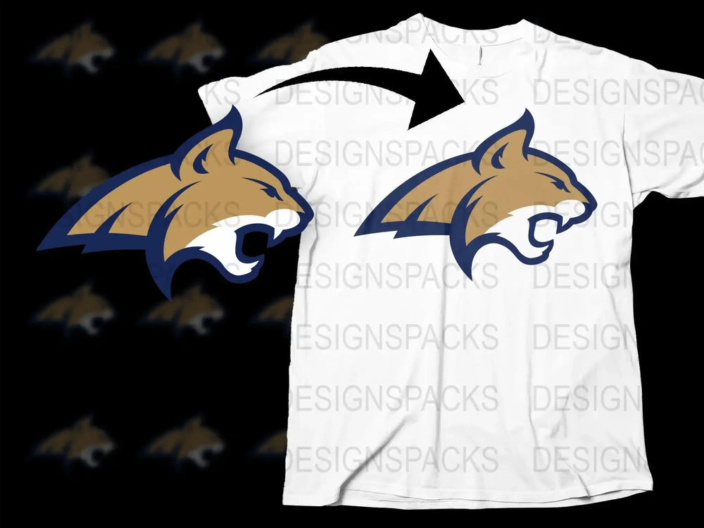 Montana State Bobcats College Football Png Digital Download