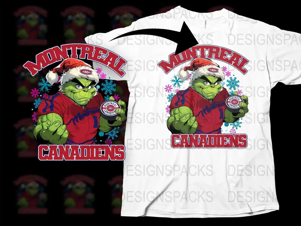 Montreal Canadiens Grinch Christmas Png Digital Download