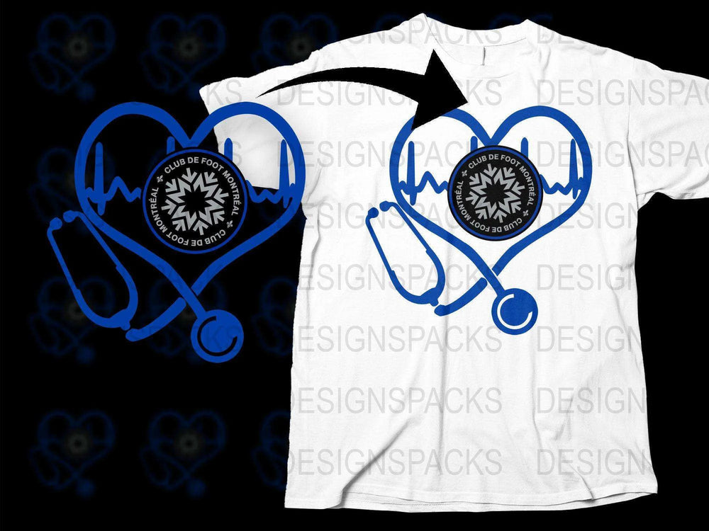 Montreal Heartbeat Design Soccer Fans Png Digital Download