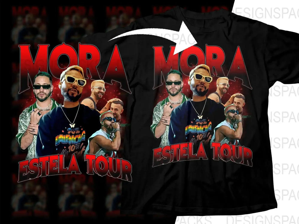 Mora Estela Tour Exclusive Graphic Tee Png Digital Download