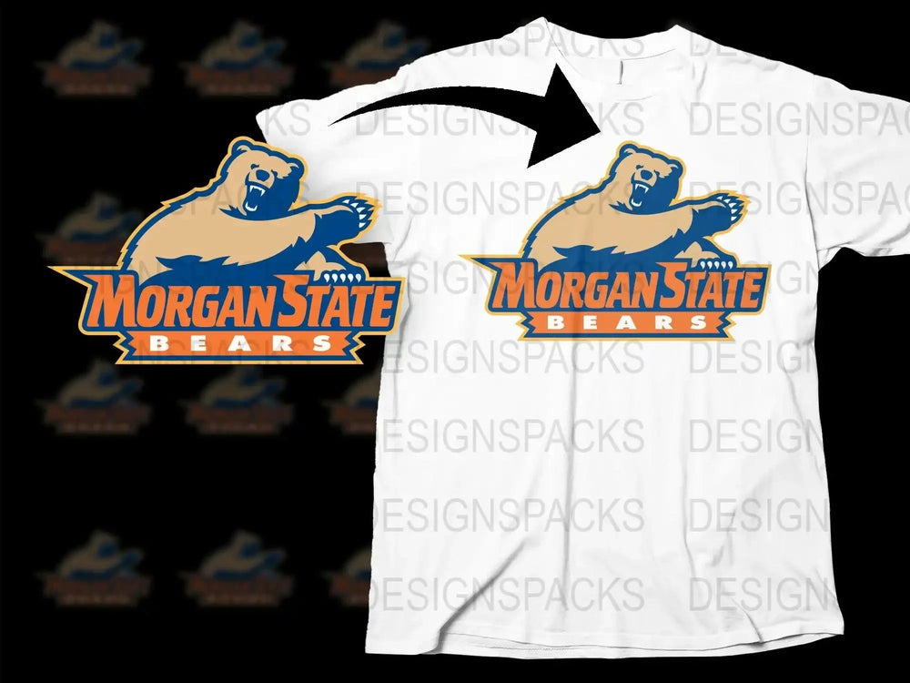 Morgan State Bears College Football Png Digital Download