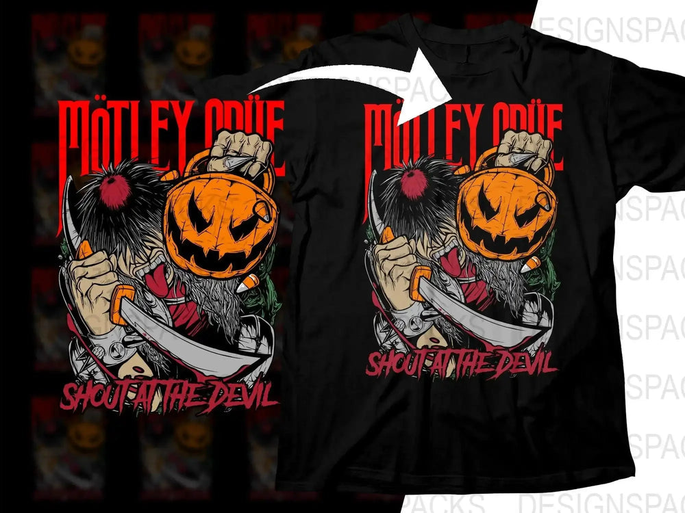 Motley Crue Shout At The Devil Album Art Png Design Digital Download
