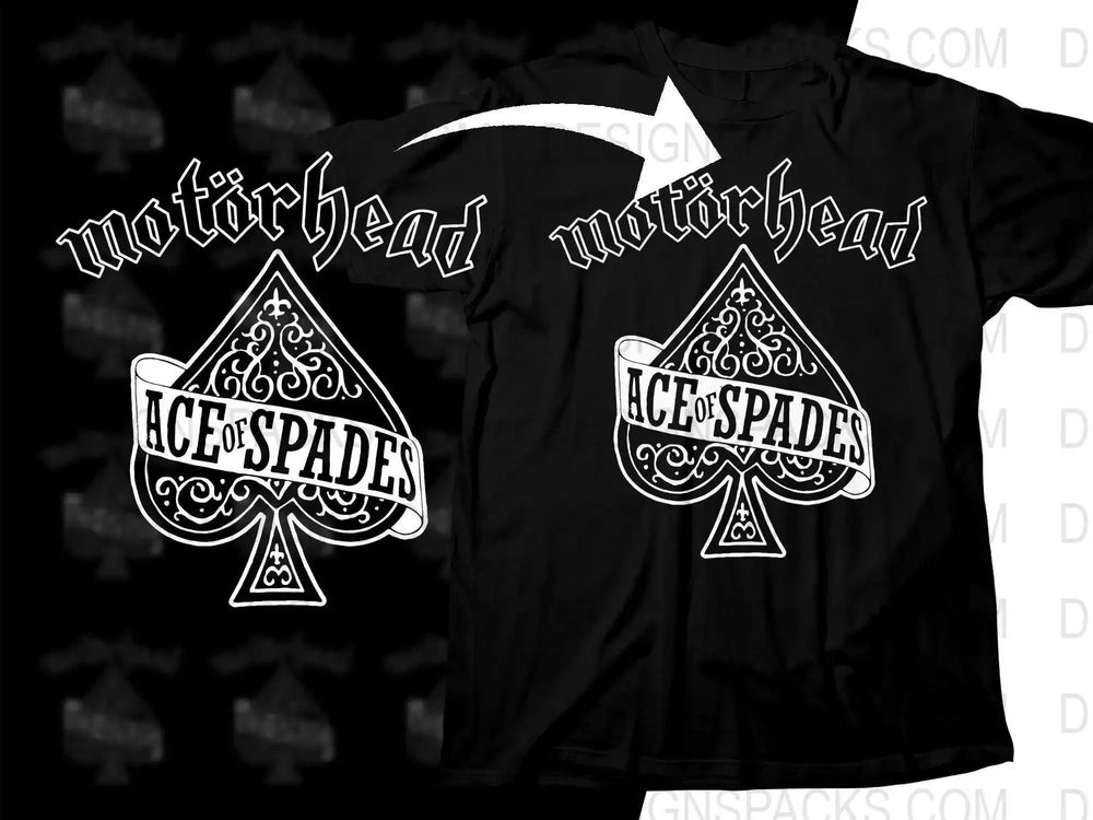 Motörhead Ace Of Spades Rock Png Halftone Digital Download