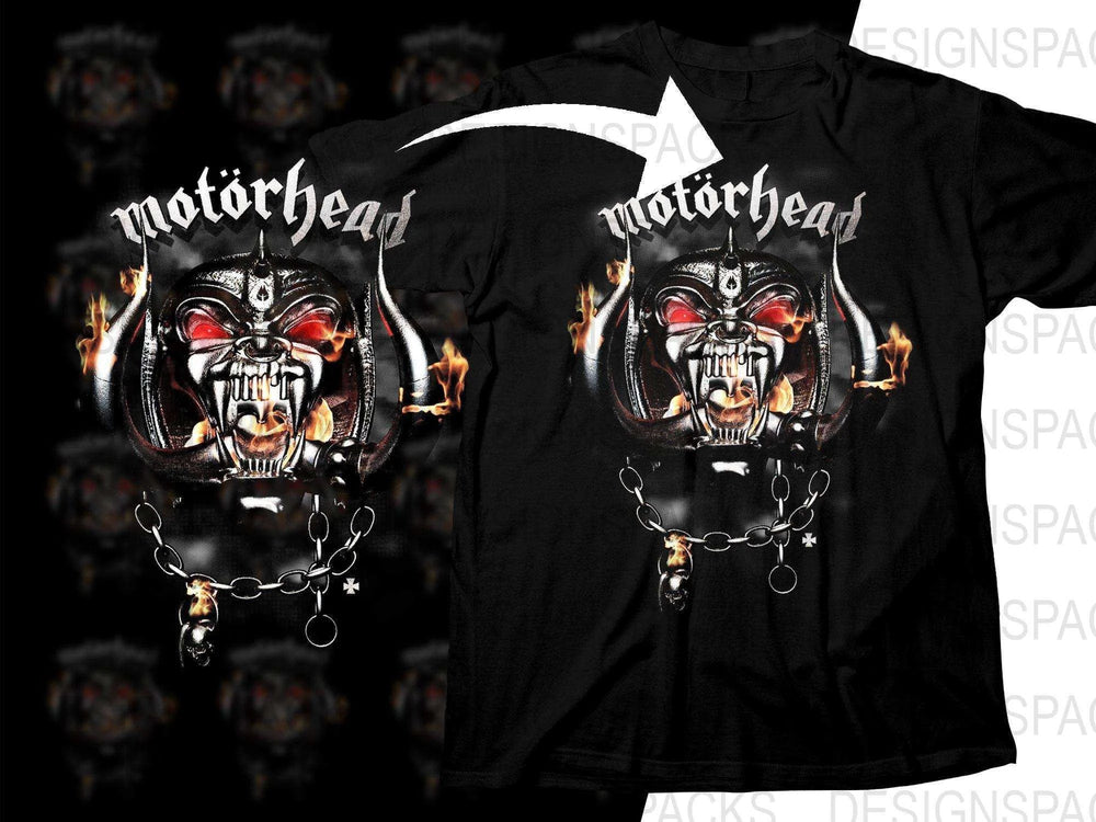 Motörhead Heavy Metal Band Skull Logo Graphic Png Halftone Digital Download