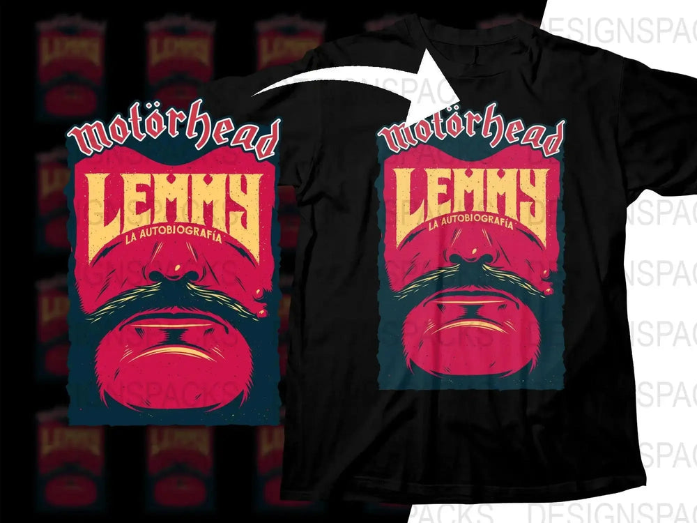 Motörhead Lemmy Rock Music Band Art Png Design Digital Download