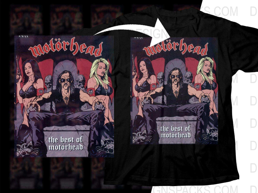 Motörhead Rock Band The Best Of Motörhead Design Png Halftone Digital Download