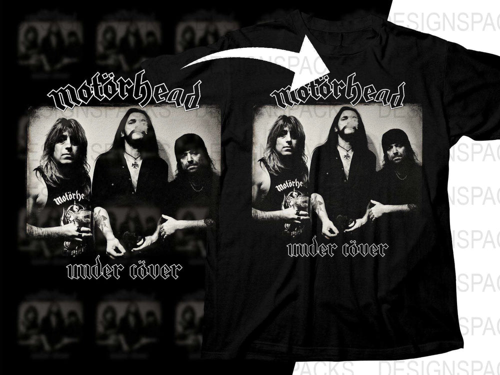 Motörhead Under Cöver Vintage Style Band Png Halftone Digital Download
