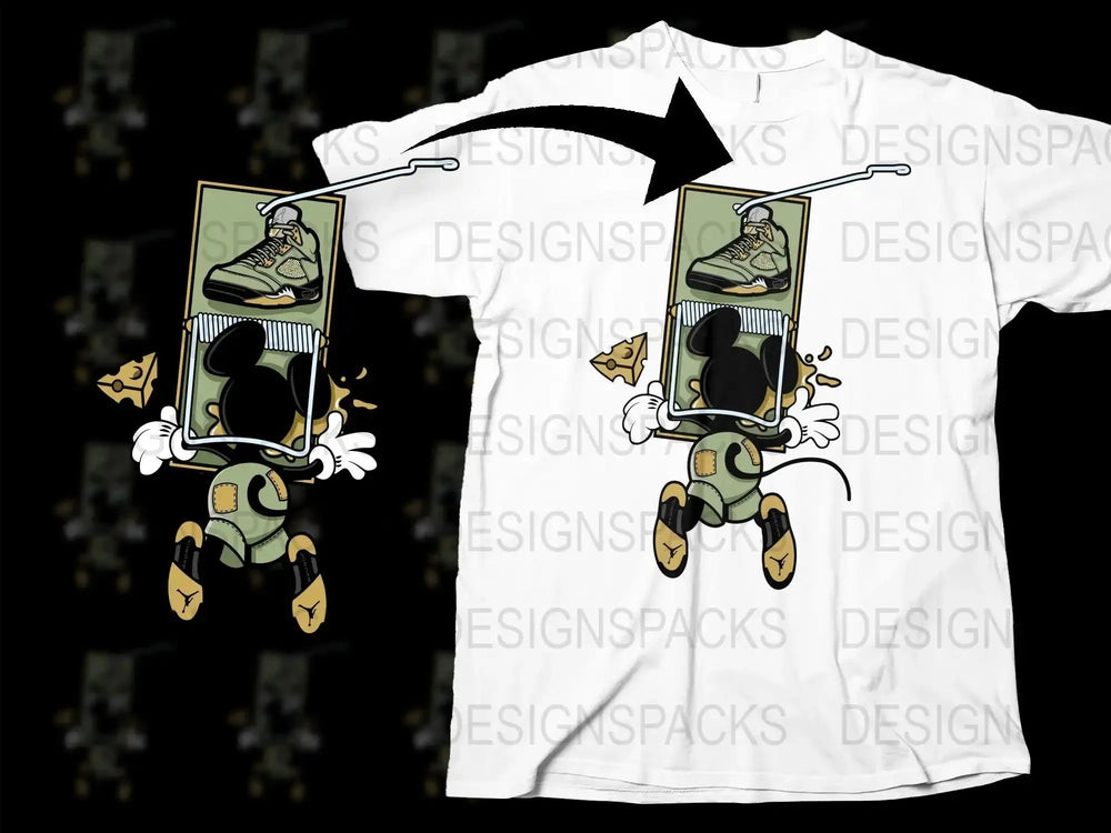 Mouse Trap Inspired Cartoon Graphic Png Digital Download