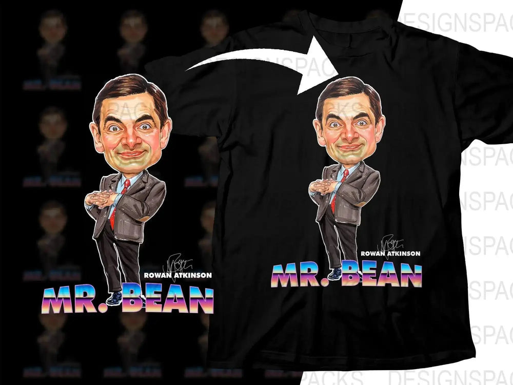 Mr Bean Cartoon Caricature Png Digital Download