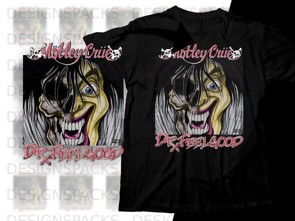 Motley Crue "Dr. Feelgood" album art t-shirt.