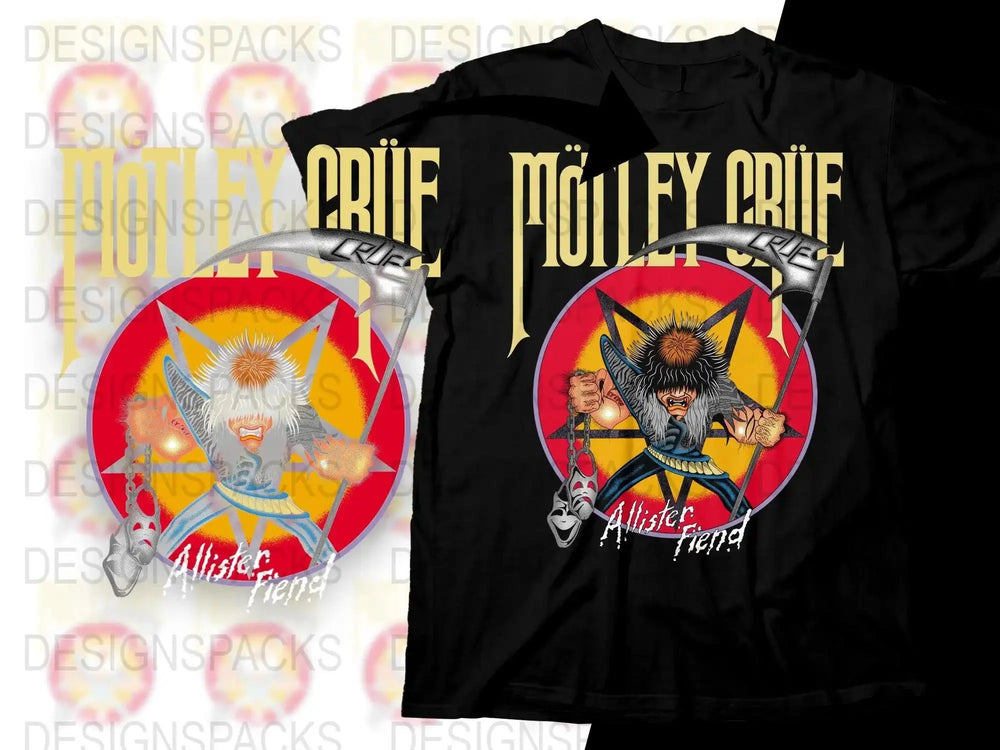 Mötley Crüe Rock Band Graphic Design Png Digital Download
