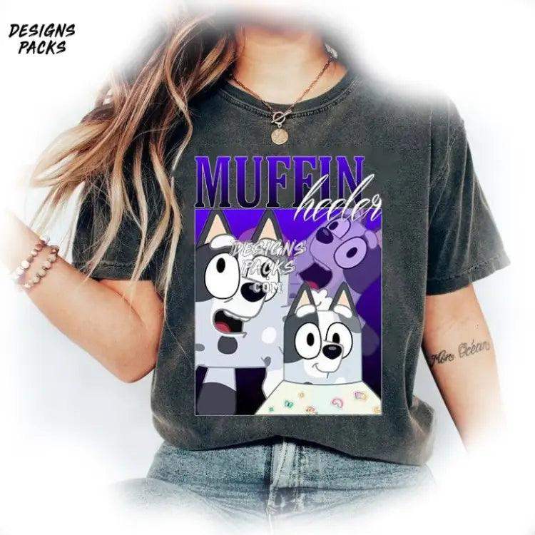 Muffin Cupcake Bluey Sublimation Design Heeler Png