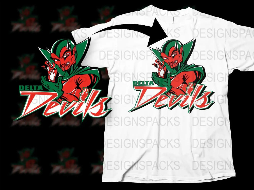 MVSU Delta Devils College Football Png Digital Download