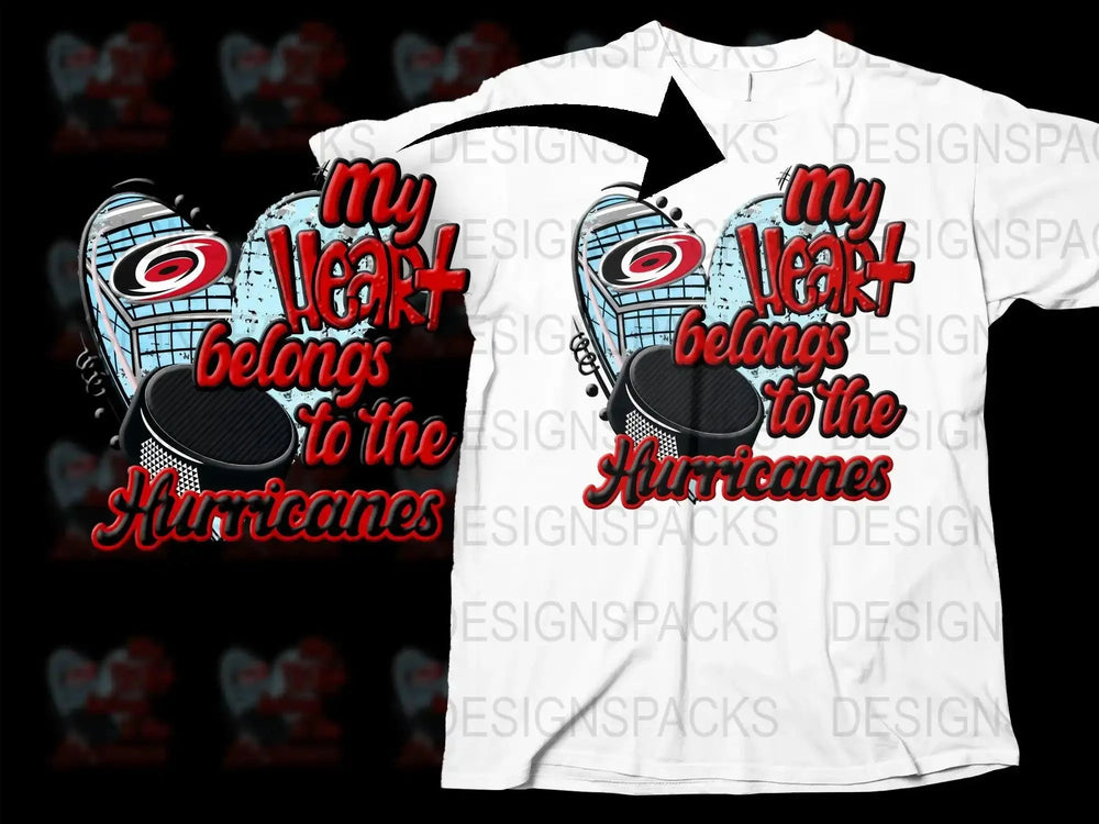My Heart Belongs to the Hurricanes Png Digital Download