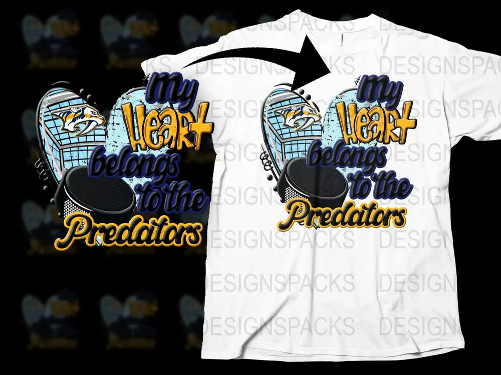 My Heart Belongs to the Predators Png Digital Download