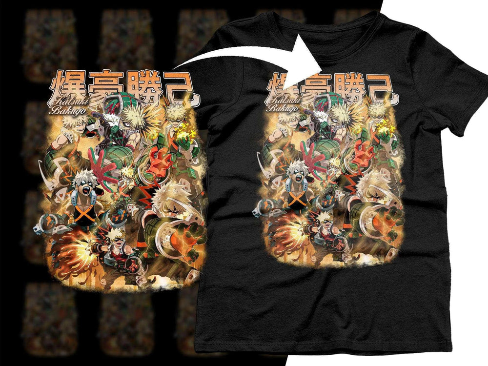 MY HERO Katsuki Bakugo Anime Bootleg Action Graphic Png Digital DOWNLOAD