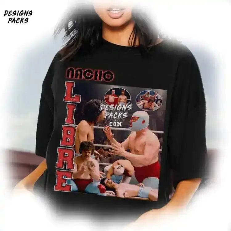 Nacho Libre Homage Tv Vintage Graphic Png Design