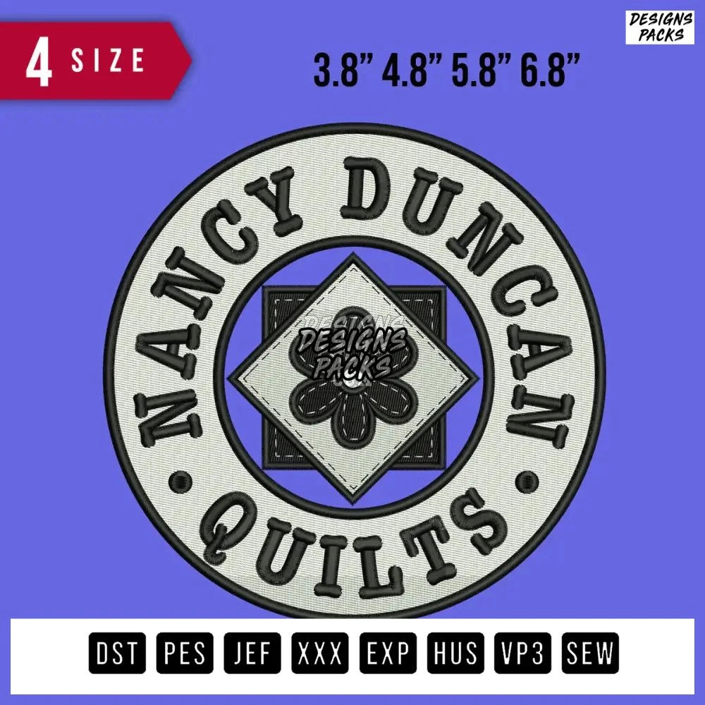 Nancy Duncan Embroidery Design