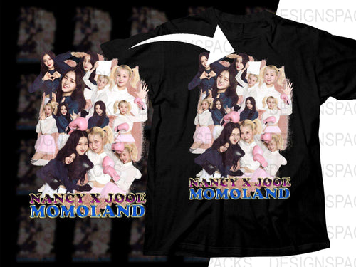 Nancy x JooE Momoland Kpop Band Halftone Png Digital Download