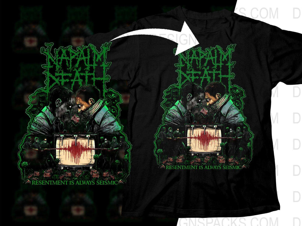 Napalm Death Resentment Is Always Seismic Png Halftone Digital Download