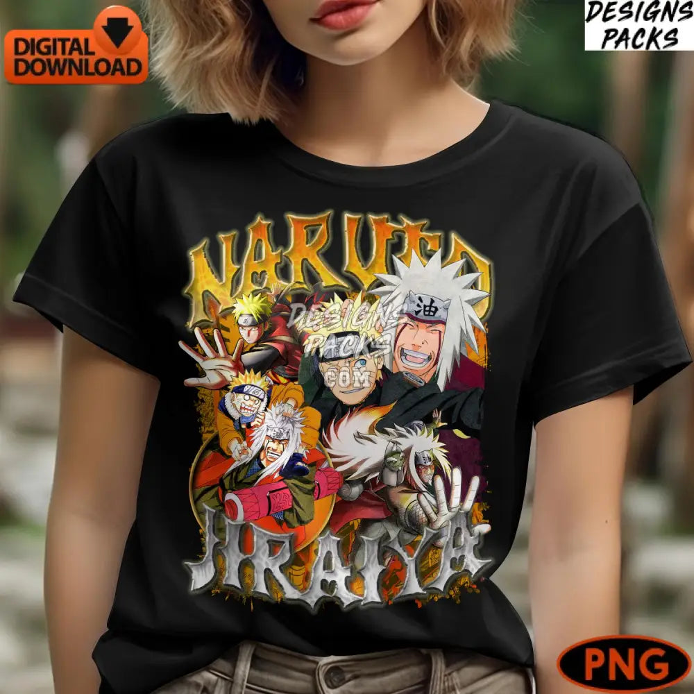 Naruto Anime Digital Instant Download Colorful Characters Png Art