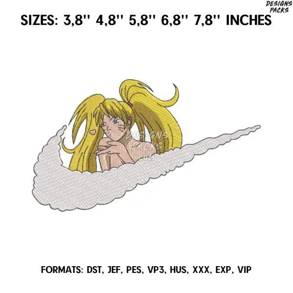 Naruto Embroidery Design File/ Naruto Anime Embroidery Design/ Machine  Design Pes Dst. Nike Sexy Jutsu embroidery