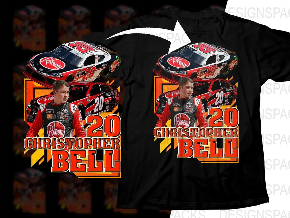 Nascar Christopher Bell Number 20 Racing Fan Png Digital Download