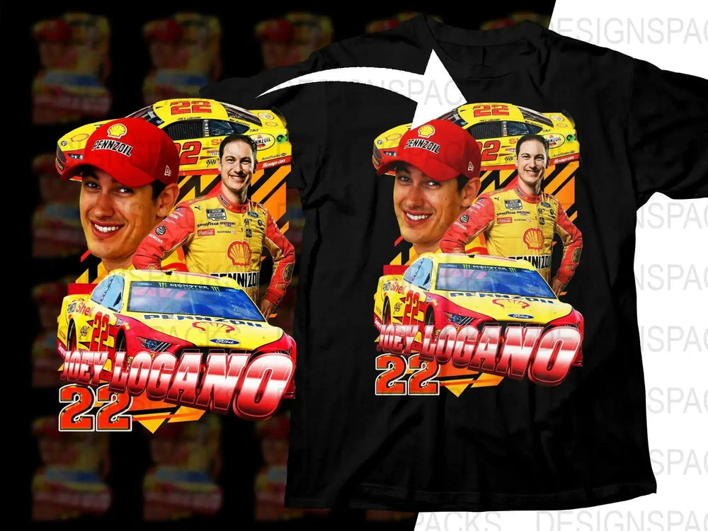 Nascar Joey Logano Racing Car Tee Fans Png Digital Download