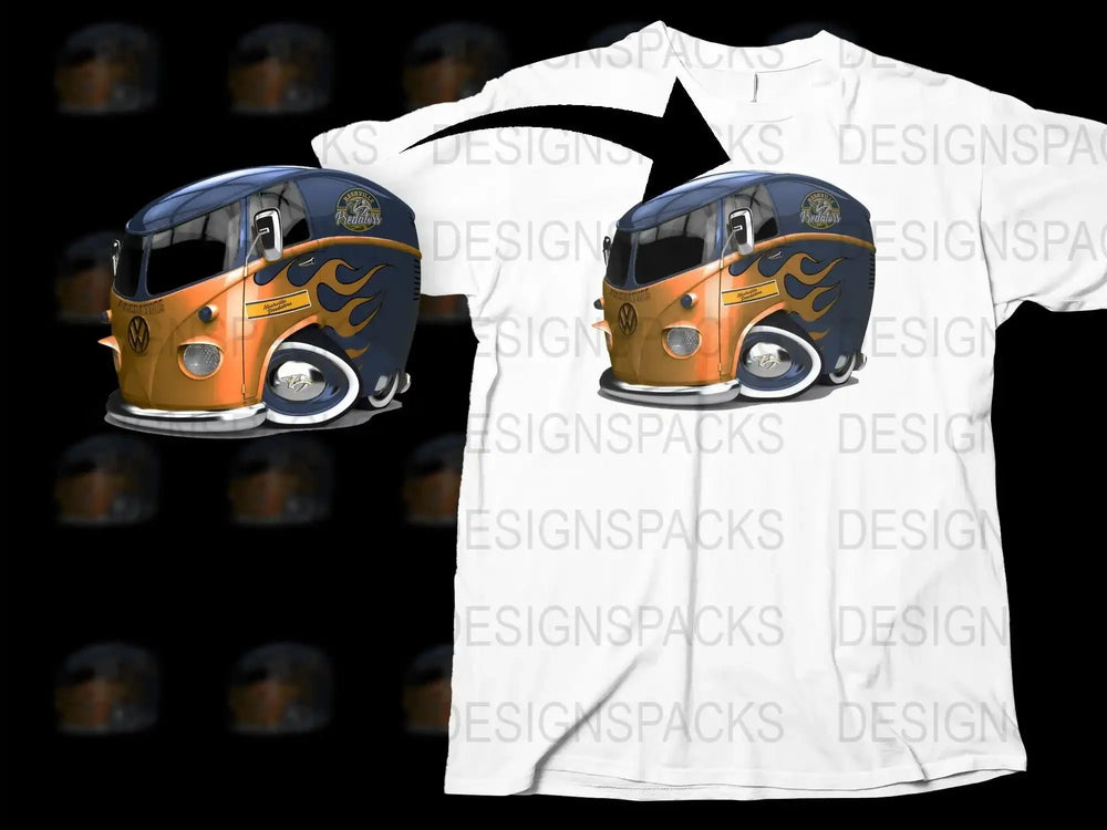 Nashville Predators Custom Volkswagen Design Png Digital Download