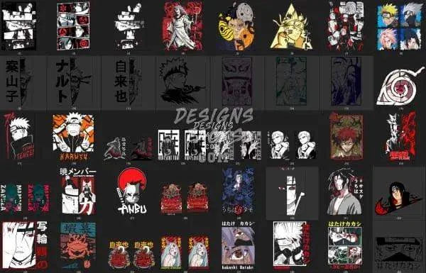 80 Anime Designs Bundle PNG