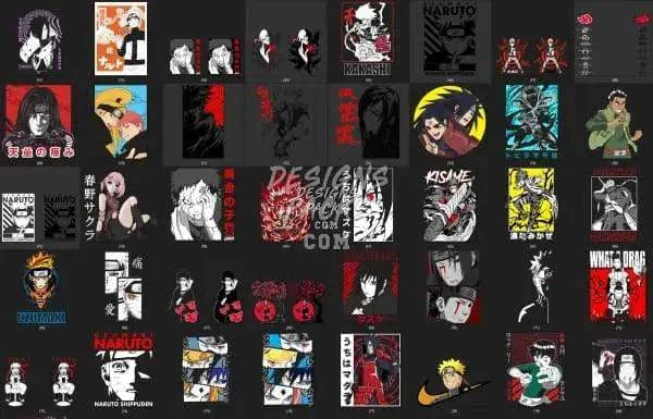 80 Anime Designs Bundle PNG